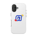 67 Logo Tough Phone Case — Minimalist Retro Number Design